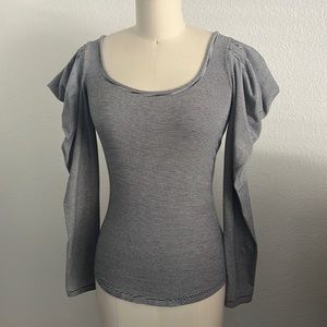 Free People Penelope Puffed Shoulder Long Sleeve